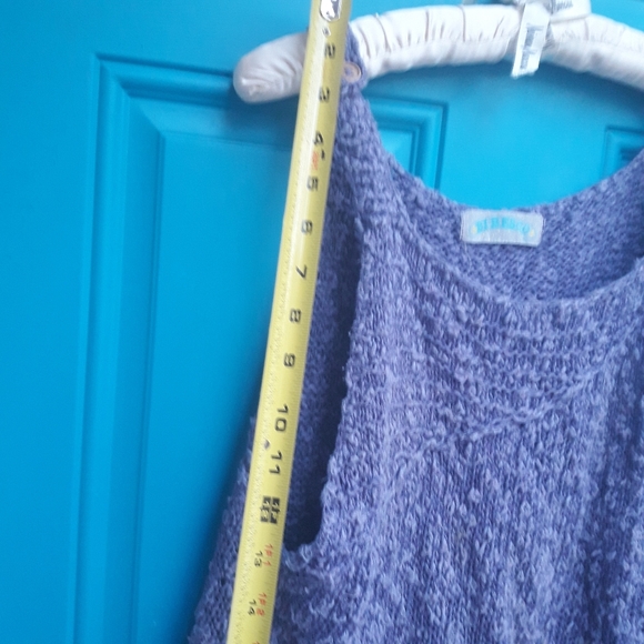 Boho Tank Sweater Vintage Bibb Style Knit Top - Picture 4 of 14